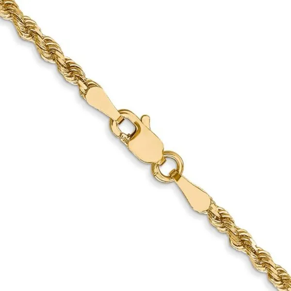 14ky 2.5mm Diamond Cut Rope Chain in 18 inches Image 2 Bryan Jewelry Prattville, AL