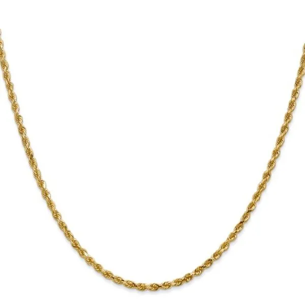 14ky 2.5mm Diamond Cut Rope Chain in 18 inches Image 3 Bryan Jewelry Prattville, AL