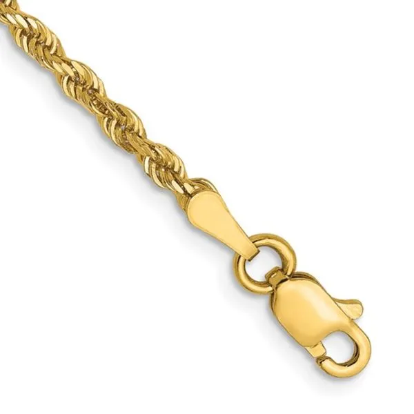 14ky 2.5mm Diamond Cut Rope Chain in 18 inches Bryan Jewelry Prattville, AL