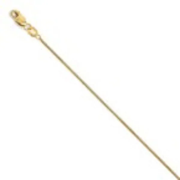 14k .7mm Box Chain with Lobster Clasp in 16 inch length Image 2 Bryan Jewelry Prattville, AL