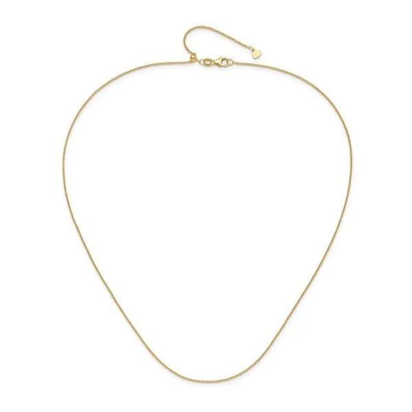 Adjustable 1.1mm Round Cable Chain-14ky Image 2 Bryan Jewelry Prattville, AL