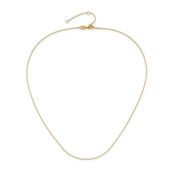 14ky Adjustable .7mm box chain - 18-19-20 Image 2 Bryan Jewelry Prattville, AL