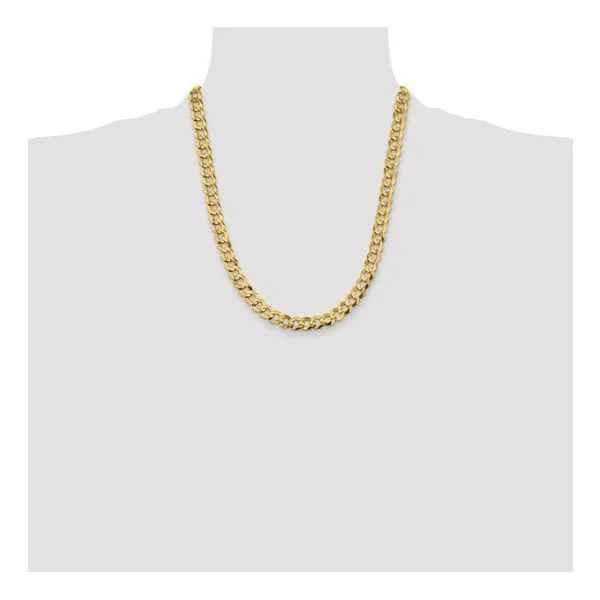 Flat Cuban Chain-10ky Image 3 Bryan Jewelry Prattville, AL