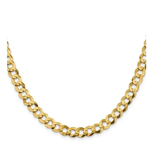 Flat Cuban Chain-10ky Image 4 Bryan Jewelry Prattville, AL