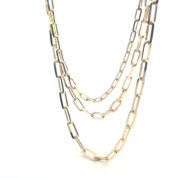 Gold Filled 3 Strand Paper Clip necklace Bryan Jewelry Prattville, AL
