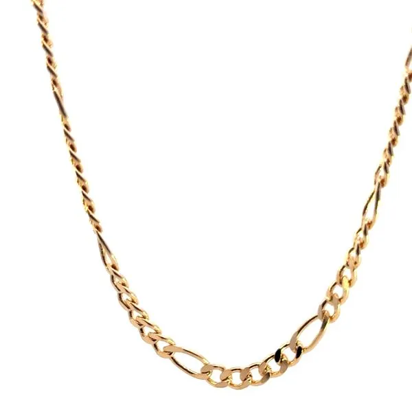 Gold Filled 4mm Figaro Chain 18inch Image 3 Bryan Jewelry Prattville, AL