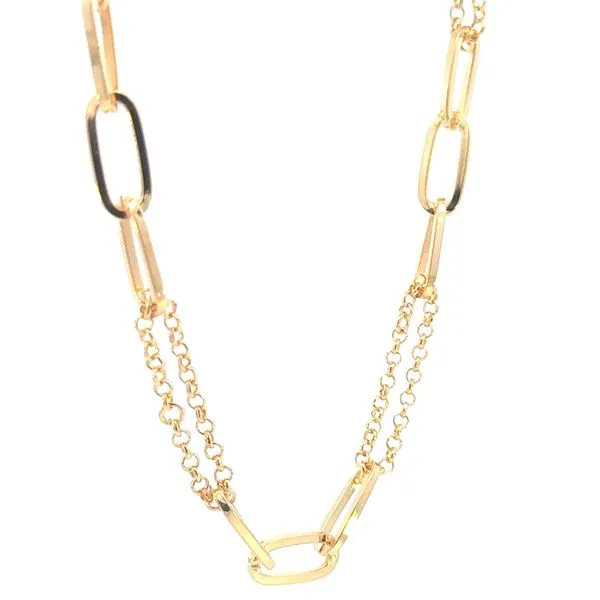 Gold Filled Chain & Link Necklace-16 inches Image 2 Bryan Jewelry Prattville, AL