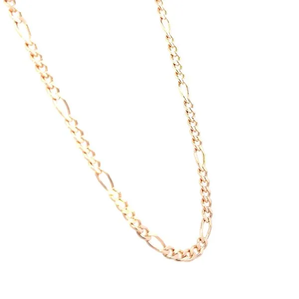 Figaro Link Chain in Gold Filled-20 inch Image 3 Bryan Jewelry Prattville, AL