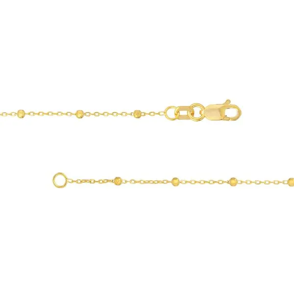 Faceted Bead Saturn Chain-14ky Image 2 Bryan Jewelry Prattville, AL