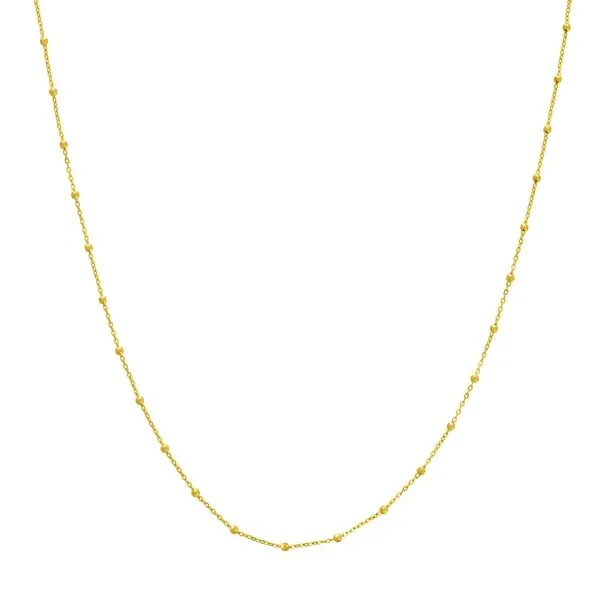 Faceted Bead Saturn Chain-14ky Image 4 Bryan Jewelry Prattville, AL