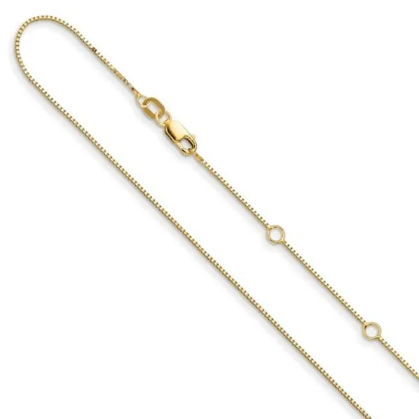 Adjustable box chain in 14ky gold Bryan Jewelry Prattville, AL