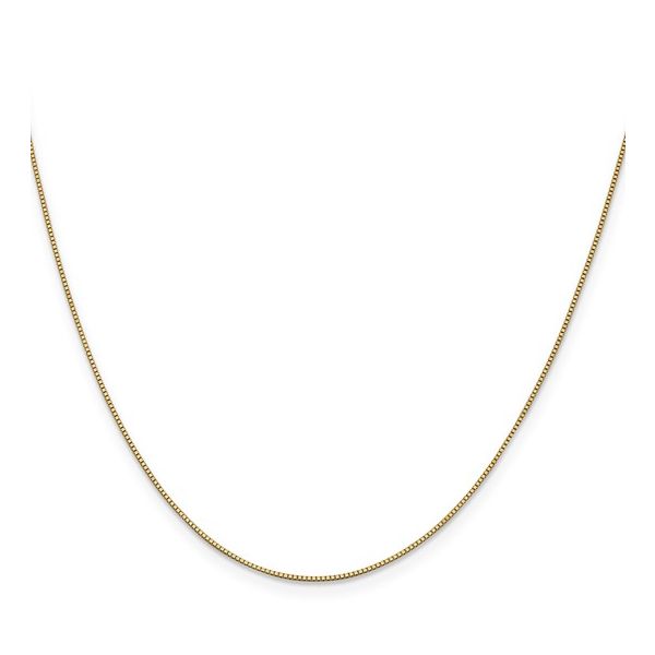 14ky .7mm Box chain with Lobster clasp Image 2 Bryan Jewelry Prattville, AL