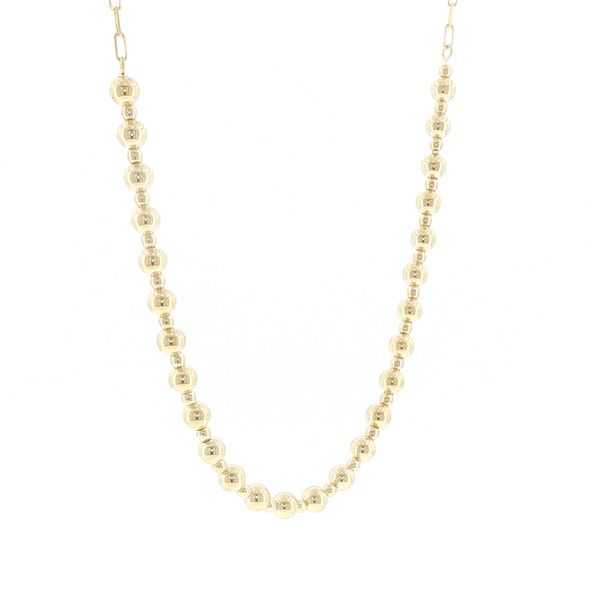 Golden Bead Rhythm Necklace Image 2 Bryan Jewelry Prattville, AL