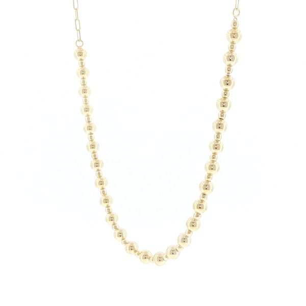 Golden Bead Rhythm Necklace Image 3 Bryan Jewelry Prattville, AL