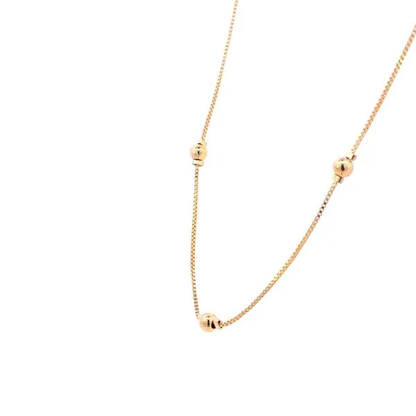 Fixed station bead necklace-16 inches-18 inches Image 2 Bryan Jewelry Prattville, AL