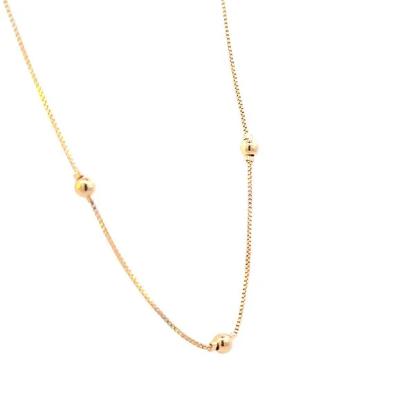 Fixed station bead necklace-16 inches-18 inches Image 3 Bryan Jewelry Prattville, AL