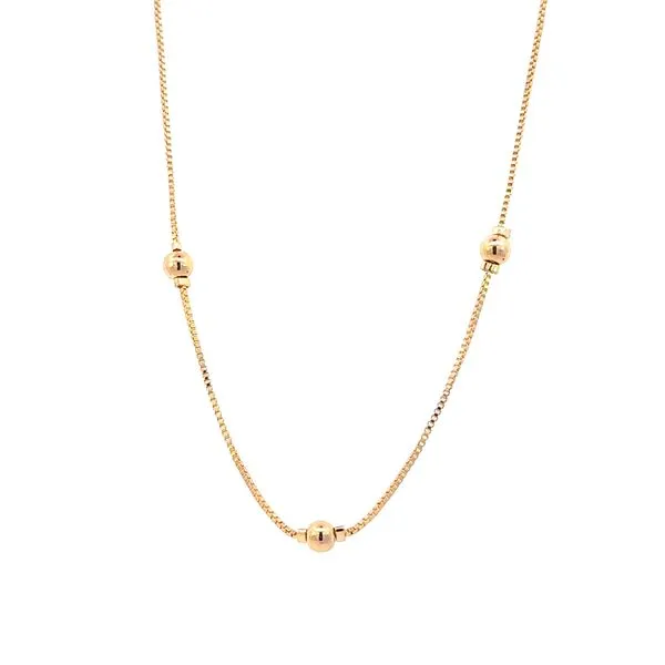Fixed station bead necklace-16 inches-18 inches Bryan Jewelry Prattville, AL
