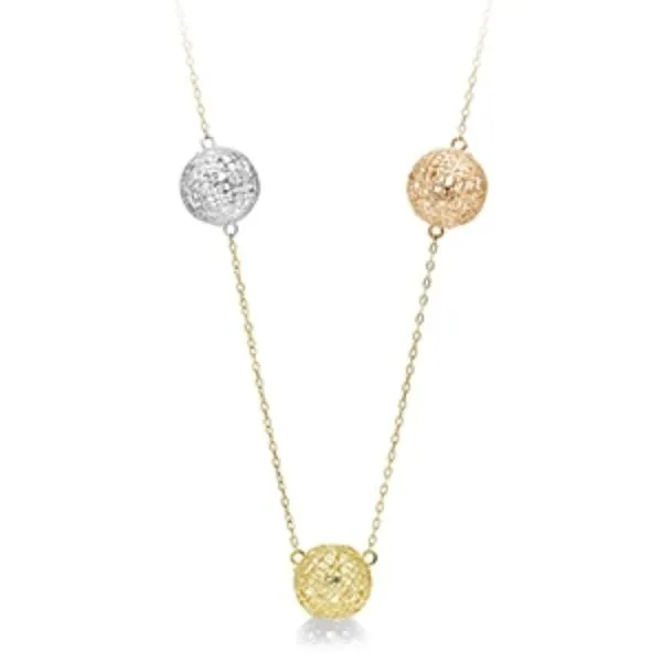 Tri-color Trio Station to Station Necklace Bryan Jewelry Prattville, AL