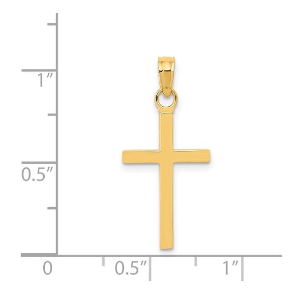 14k Yellow Gold Cross Pendant Image 2 Bryan Jewelry Prattville, AL