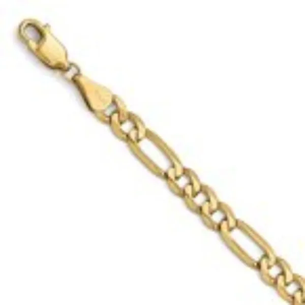5.25mm Solid Figaro Bracelet in 14ky Bryan Jewelry Prattville, AL