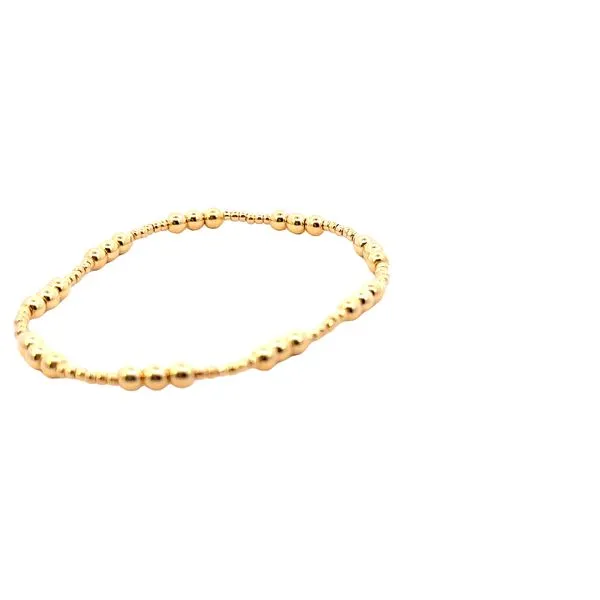 3-4mm 6 2mm alternating gold filled bead bracelet Image 2 Bryan Jewelry Prattville, AL