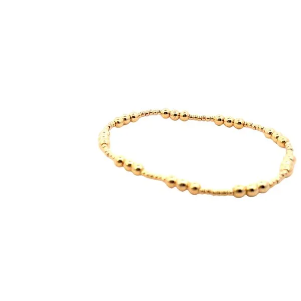 3-4mm 6 2mm alternating gold filled bead bracelet Image 3 Bryan Jewelry Prattville, AL