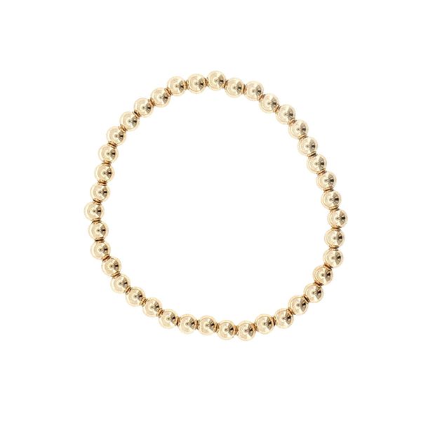 3MM GOLD FILLED STRETCH BRACELET Image 2 Bryan Jewelry Prattville, AL