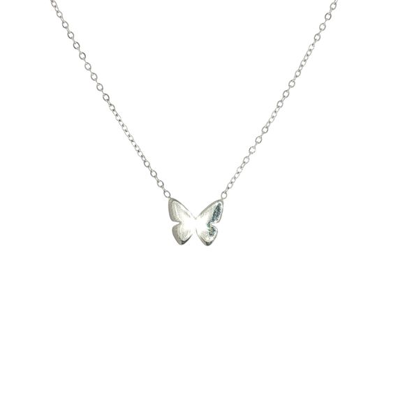 Sweet Fluttering Charm: Children’s  Stainless Steel Butterfly Necklace Bryan Jewelry Prattville, AL