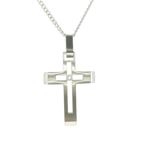 Hollow Center Cross with Diamond Accent Bryan Jewelry Prattville, AL