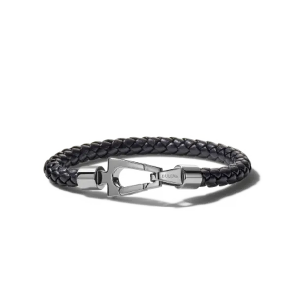 Black Leather Marine Star Bracelet Image 3 Bryan Jewelry Prattville, AL