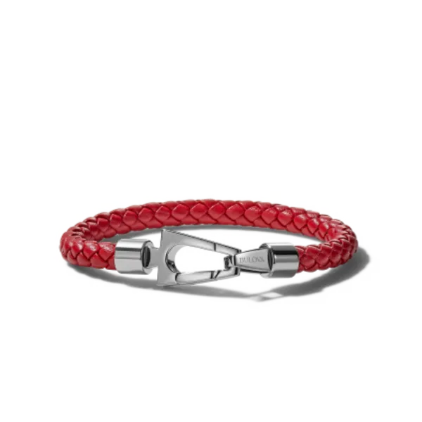 Red Leather Marine Star Bracelet Image 3 Bryan Jewelry Prattville, AL