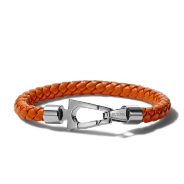 Orange  Leather Marine Star Bracelet Bryan Jewelry Prattville, AL