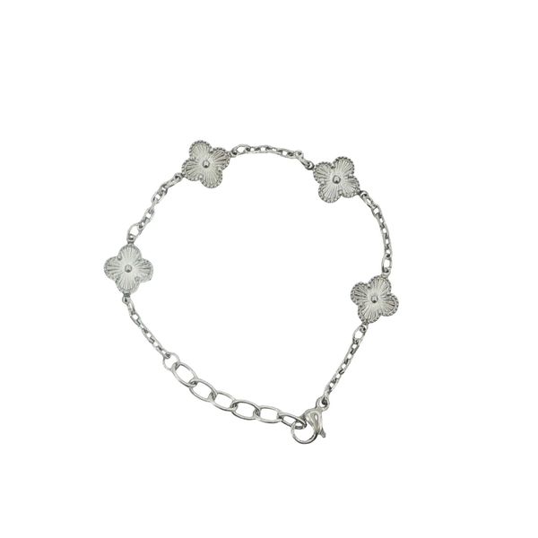 Lucky Little Style: Children’s Stainless Steel Clover Station Bracelet Bryan Jewelry Prattville, AL