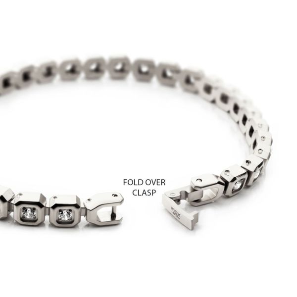 High Polished Stainless Steel Golf Bracelet Image 3 Bryan Jewelry Prattville, AL