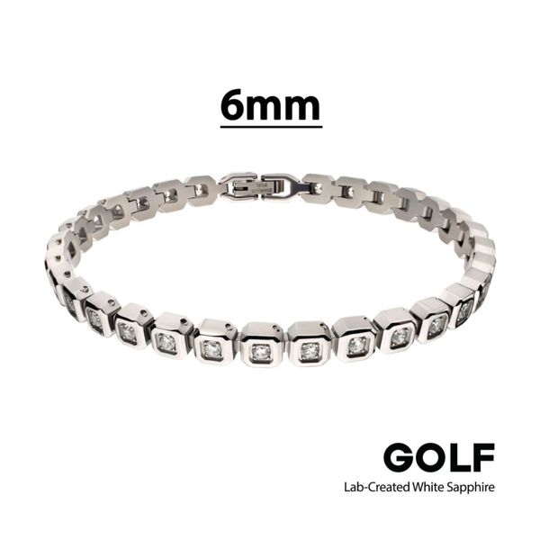 High Polished Stainless Steel Golf Bracelet Bryan Jewelry Prattville, AL