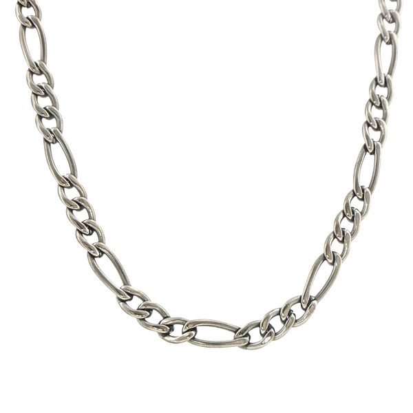 4.7mm Titanium Figaro Chain Necklace with Lobster Clasp Bryan Jewelry Prattville, AL