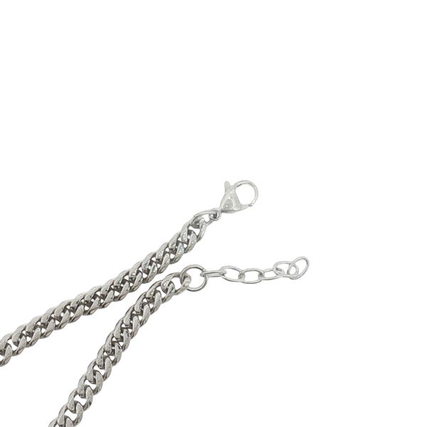 Everyday Classic: Stainless Steel 4.6mm Polished Curb Chain Necklace Image 3 Bryan Jewelry Prattville, AL