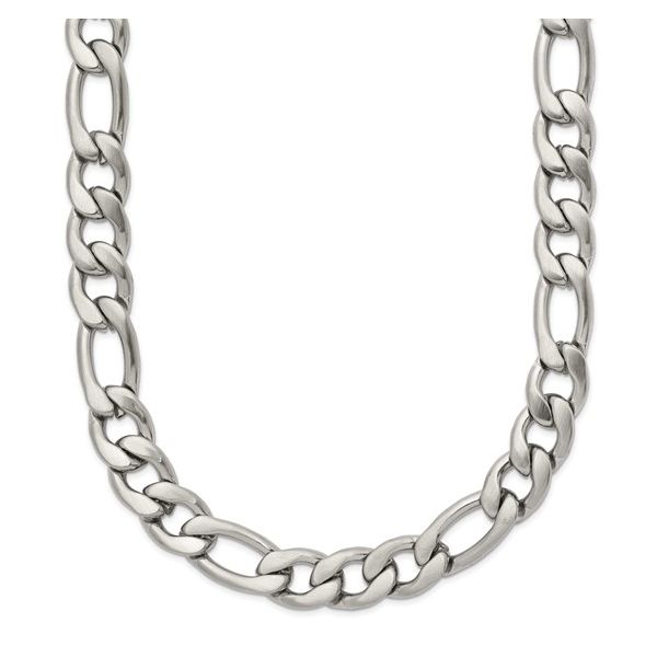 Stainless Steel Satin Finish 7mm Figaro Chain Bryan Jewelry Prattville, AL