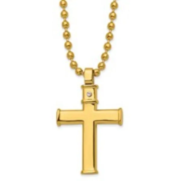 Men's Yellow Cross Pendant Bryan Jewelry Prattville, AL