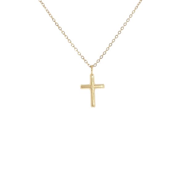 A Meaningful Classic: Children’s Gold IP Stainless Steel Cross Necklace Bryan Jewelry Prattville, AL