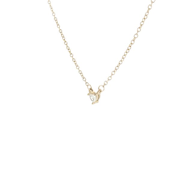 A Tiny Sparkle of Love: Children’s Gold IP Stainless Steel CZ Heart Necklace Image 3 Bryan Jewelry Prattville, AL