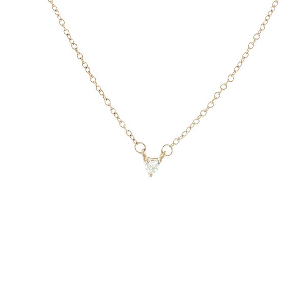 A Tiny Sparkle of Love: Children’s Gold IP Stainless Steel CZ Heart Necklace Bryan Jewelry Prattville, AL