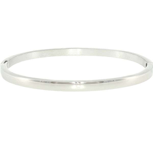 Polished Simplicity: Stainless Steel High-Polish Bangle Bryan Jewelry Prattville, AL