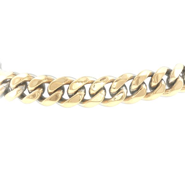 Two Looks in One: Reversible Gold IP & Stainless Steel Curb Bracelet Bryan Jewelry Prattville, AL