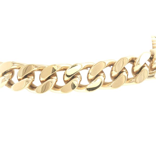 Bold Statement Style: Gold IP Plated 9.4mm Curb Bracelet Bryan Jewelry Prattville, AL