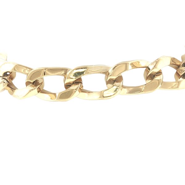 Bold Presence: Gold IP Stainless Steel 10mm Curb Link Bracelet Bryan Jewelry Prattville, AL
