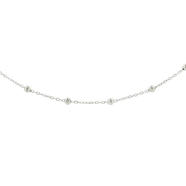 Effortless Shine: Stainless Steel Ball Station Anklet Bryan Jewelry Prattville, AL