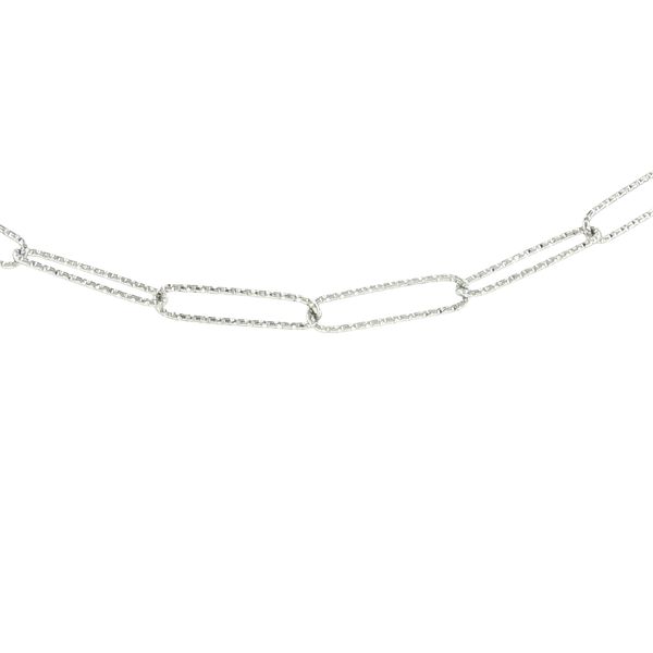 Subtle Sparkle Style: Stainless Steel Diamond-Cut Open Link Anklet Bryan Jewelry Prattville, AL