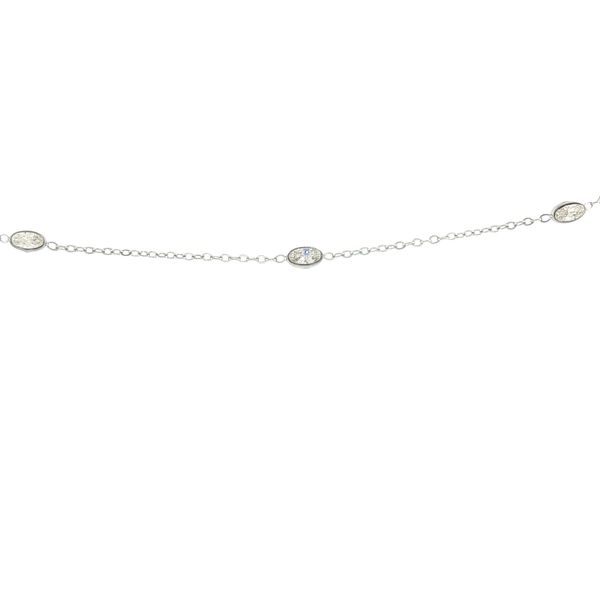 Seven Stations of Sparkle: Stainless Steel CZ Station Anklet Bryan Jewelry Prattville, AL