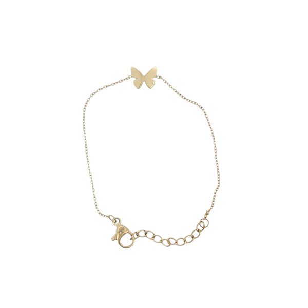 Sweet Fluttering Style: Children’s Gold IP Stainless Steel Butterfly Bracelet Bryan Jewelry Prattville, AL